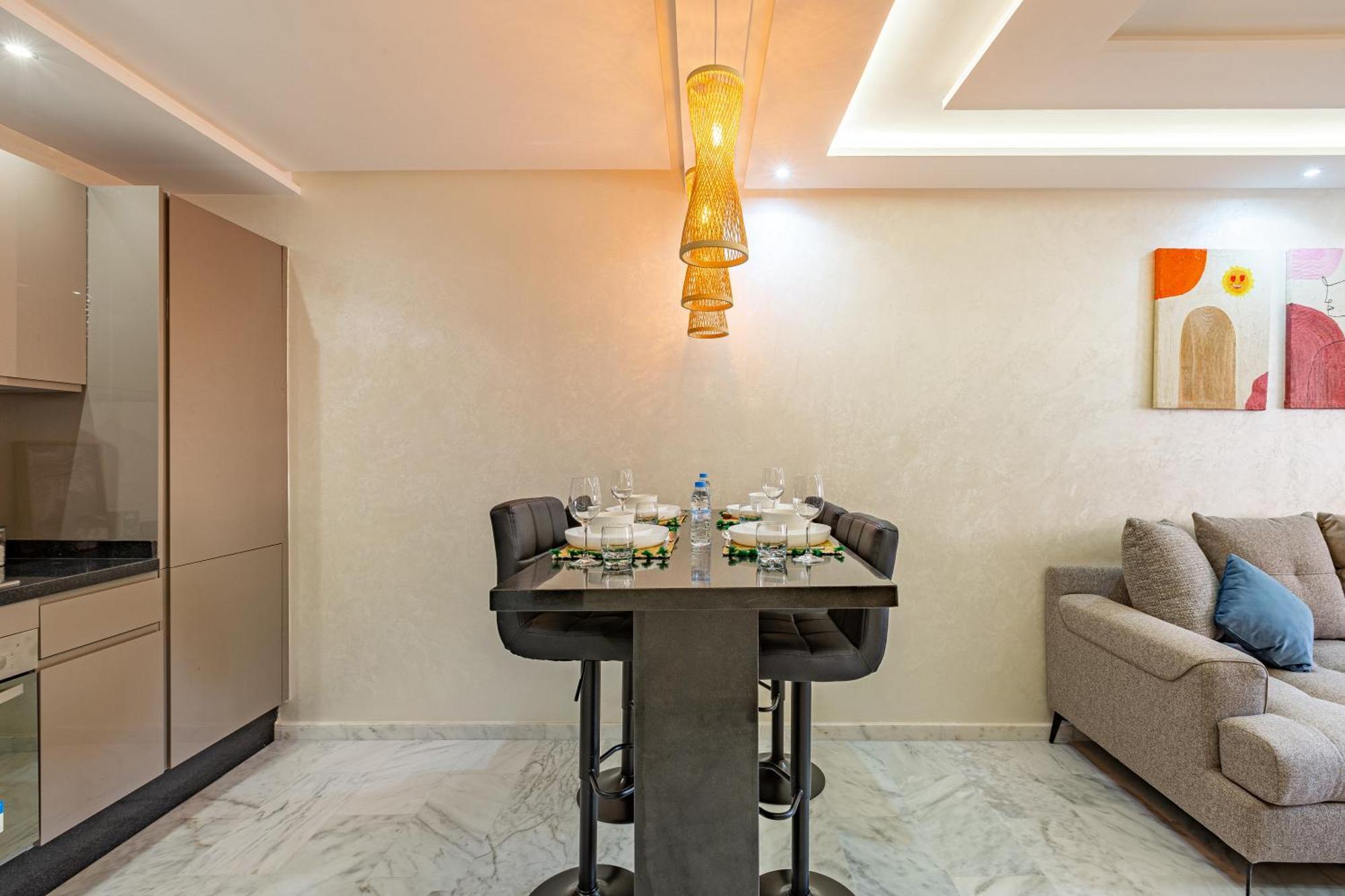 Apartment Charm Dans Le Triangle Tourisme De Marrakech !