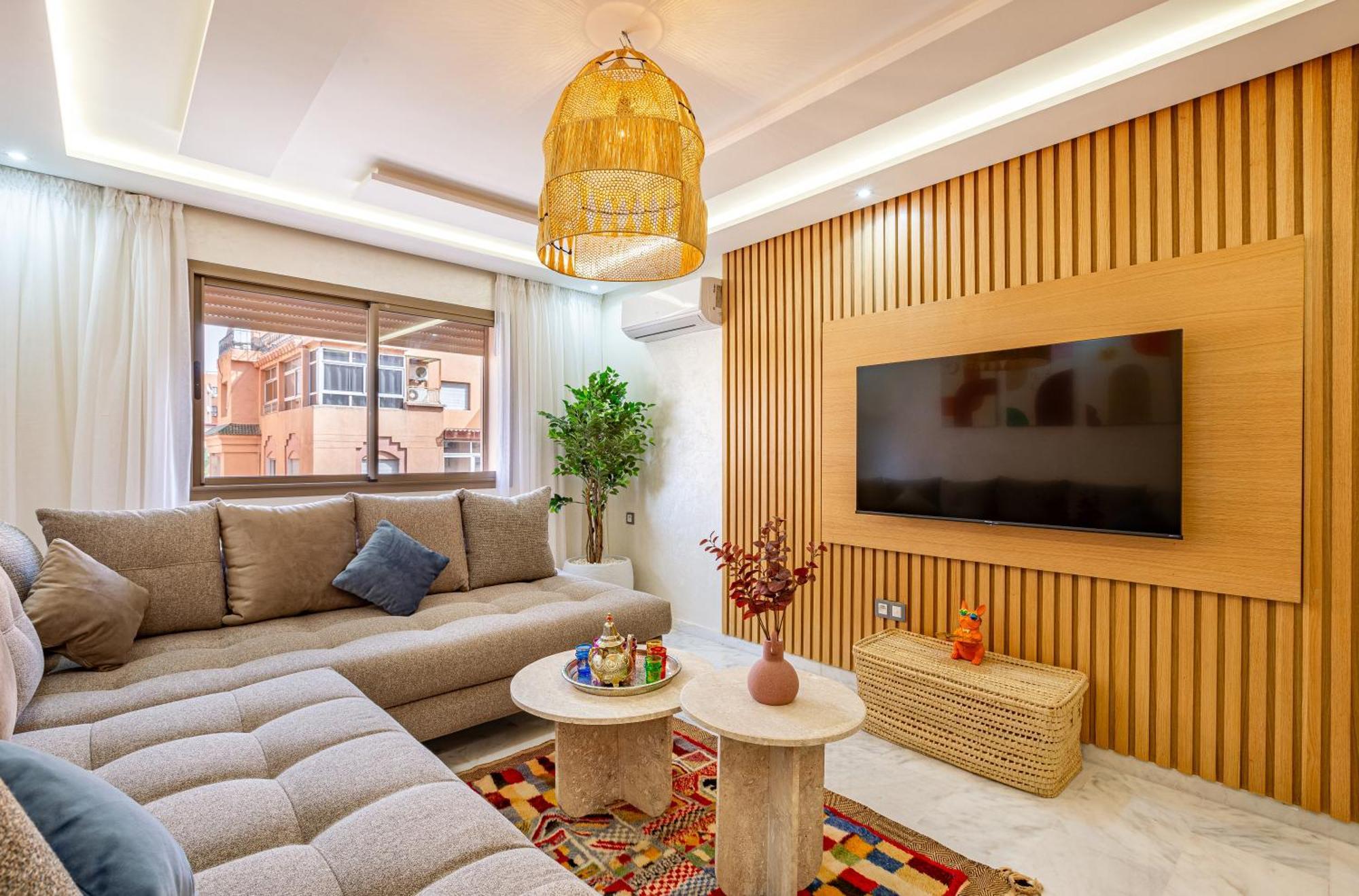 Apartment Charm Dans Le Triangle Tourisme De Marrakech !